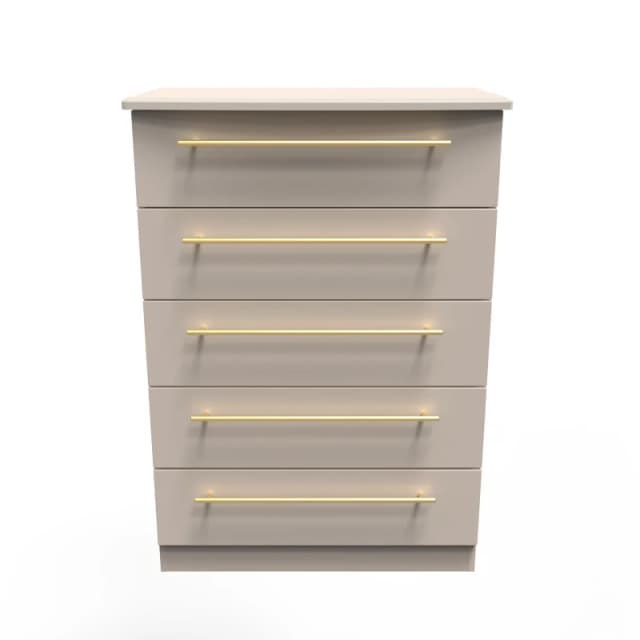 Helmsley 5 Drawer Chest In Kashmir Matt (Ready Assembled)