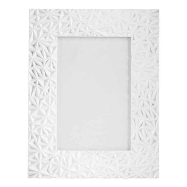 Premier Housewares Geo 5" x 7" Photo Frame White