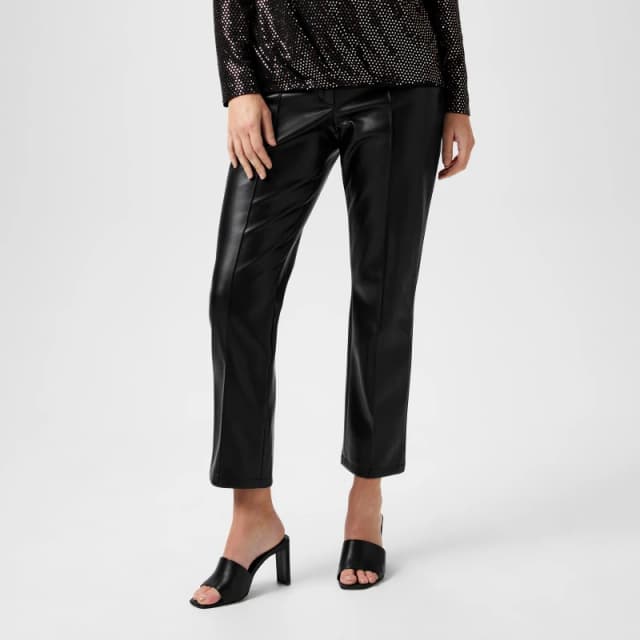 Biba Biba PU Straight Leg Trouser - Black 8