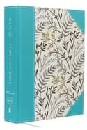 nkjv journal the word bible large print cloth over board blue floral red le