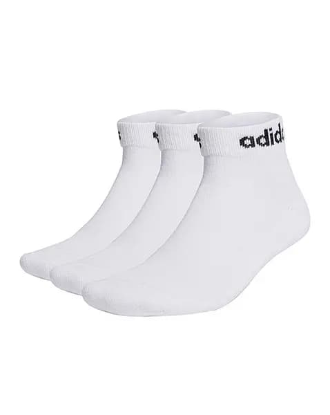 adidas Linear Ankle 3pk Socks White Male 4/5-5/5 DA71701
