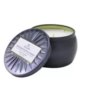 VoluspaMini Tin Candle - Makassar Ebony & Peach 127g/4.5oz
