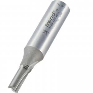 Trend Professional Two Flute Straight Router Cutter 6.3mm 16mm 1/2"