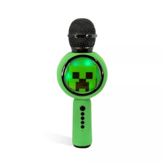 OTL Minecraft Karaoke Microphone And Wireless Speaker With LED Lights