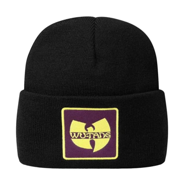 Amplified Mens Wu-Tang Clan Logo Beanie in Black Male One Size