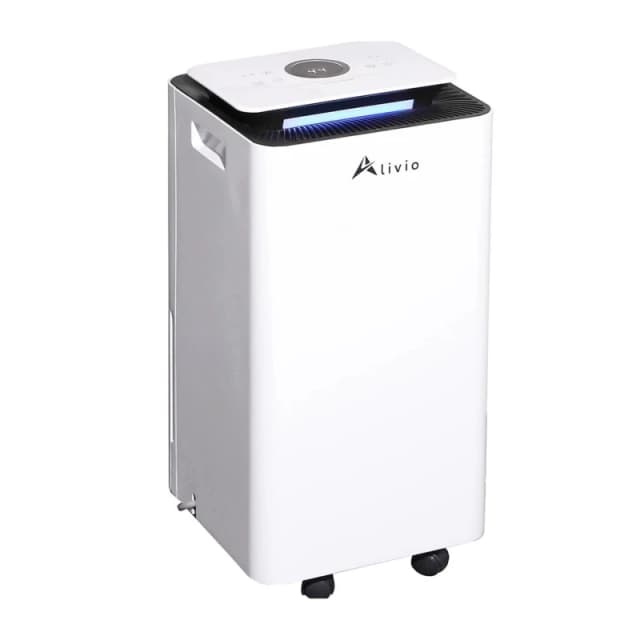 Alivio 10L Dehumidifier with Low Energy Portable & Washable Dust Filter White