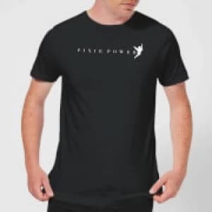 Disney Peter Pan Tinkerbell Pixie Power Mens T-Shirt - Black