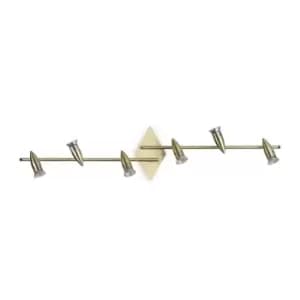 Alfa Adjustable Ceiling Spotlight Bar Brass 107cm