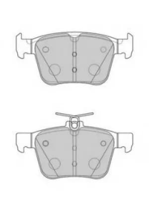 Ferodo FDB4697 Brake Pad Set Rear Axle Premier Car