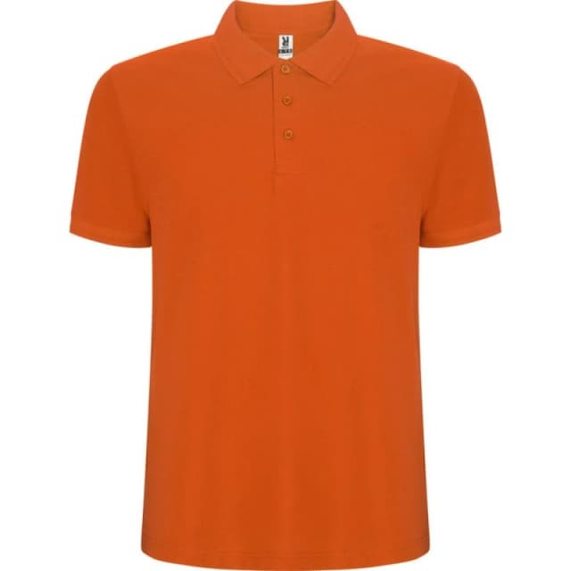 ROLY ROLY Men Pegaso Premium Short-Sleeved Polo Shirt in Orange Size: Small Orange S Male 5063574547024
