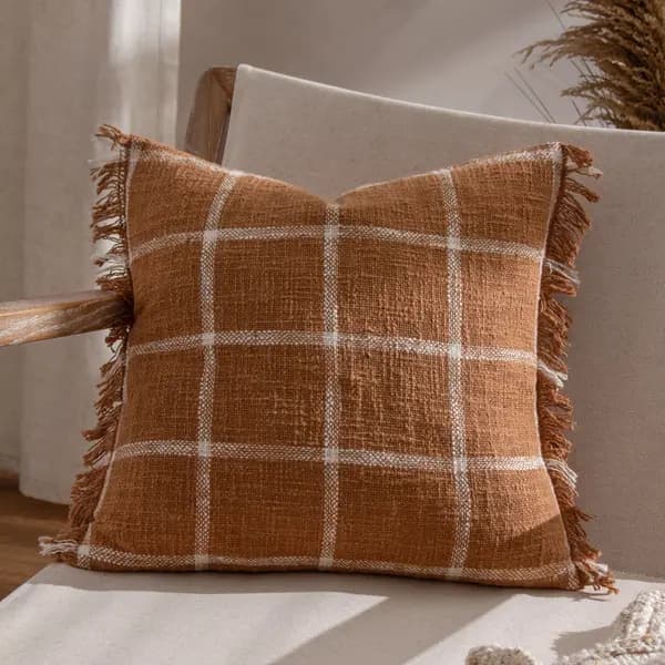 Beni Cushion Ginger/Natural, Ginger/Natural / 45 x 45cm / Polyester Filled