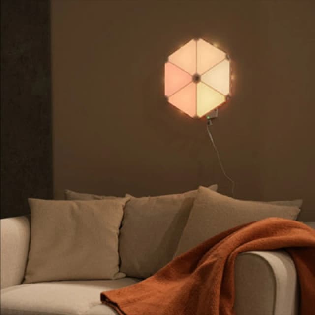 ValueLights Smart RGBIC Triangle Light Kit With App Control And Music Sync Multi