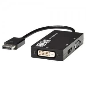 Tripp Lite DisplayPort to VGA DVI HDMI All-in-One Converter Adapter 4K
