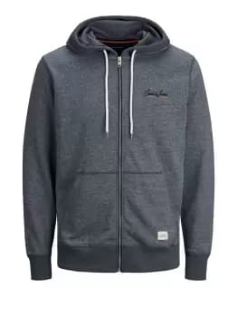 JACK & JONES Recycled Polyester Blend Hoodie Men Grey
