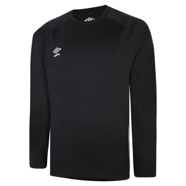 Umbro Umbro Men Knitted Raglan Rugby Drill Top in Black Size: Small Black S Male 5063425875214