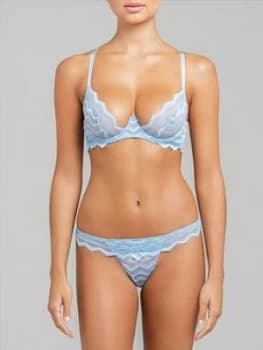 Muse By Coco De Mer Margot Balcony Bra - Blue