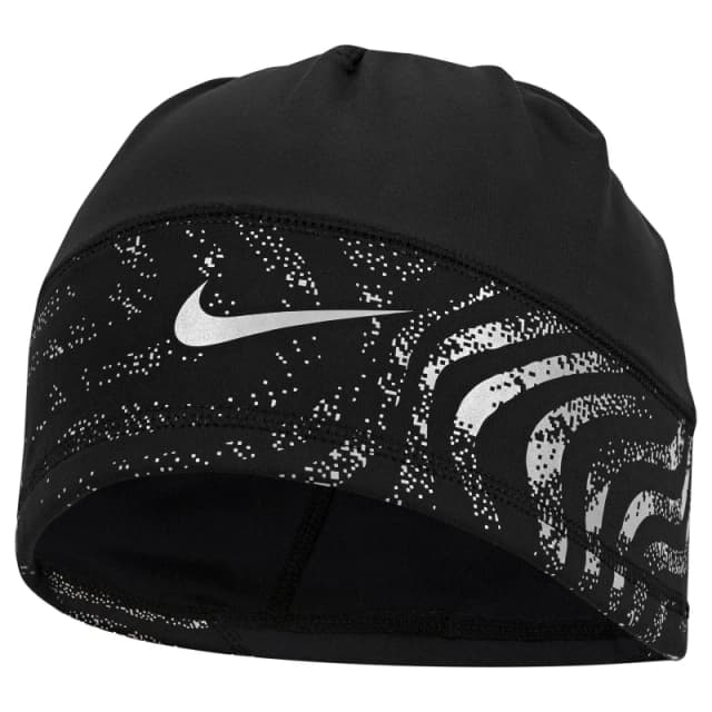 Nike Terra Dri-FIT Uncuffed Running Beanie - Reflective Black/Silver unisex One Size