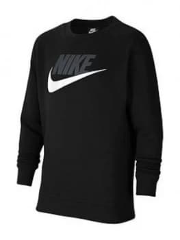 Nike Older Boys Club Crew - Black