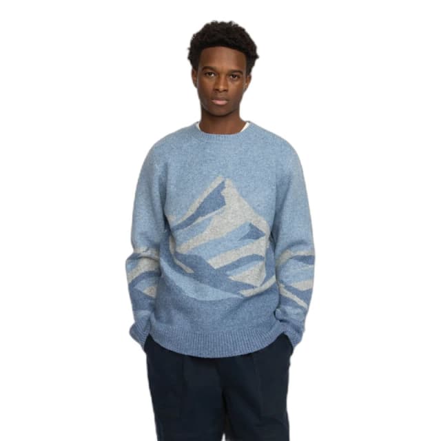 Revolution Knit crew neck jumper Revolution Bleu Male XL