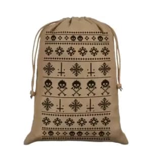 Grindstore Anti-Christmas Hessian Santa Sack (One Size) (Brown)