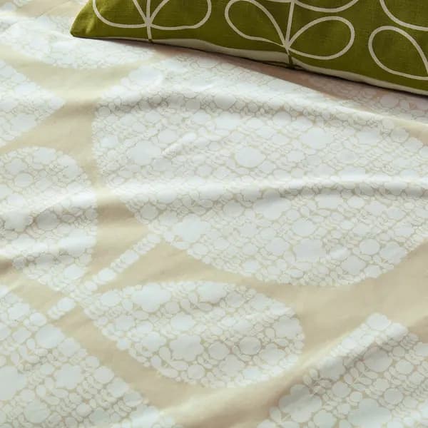 Orla Kiely Block Garden Duvet Set, King, Cream