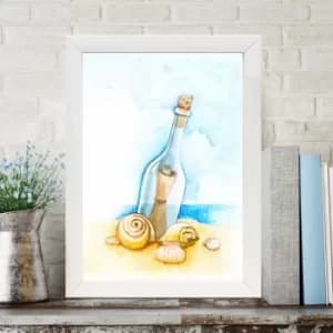 BC98119424 Multicolor Decorative Framed MDF Painting