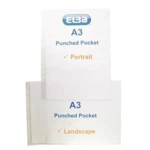 Oxford Pchd Pocket Polypropylene Top-opening 120 Micron A3 Portrait