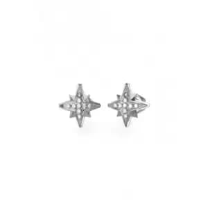Ladies Guess In The Sky Silver Earrings UBE03331RH