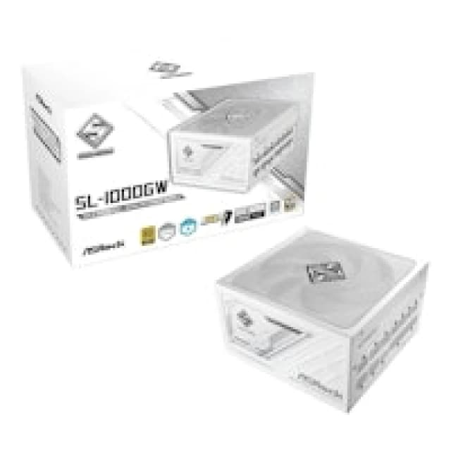 Asrock Steel Legend SL-1000G 80 Plus Gold 1000W Modular Power Supply - White