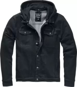 Brandit Cradock Denim Hooded Vest Hooded zip black