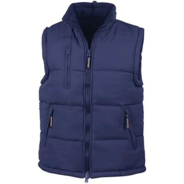 Result Result Men Padded Body Warmer in Navy Size: X-Small Navy XS Male 5063527385628