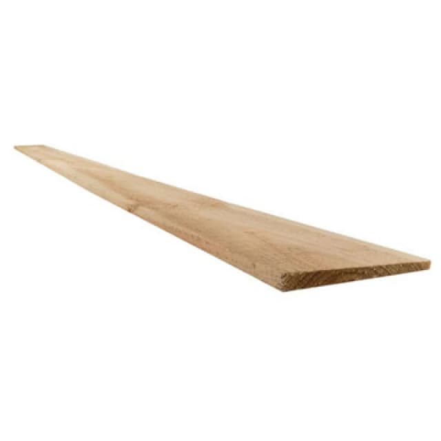 Snowdon Timber Treated Feather Edge Fence Board (T) 11mm (W) 125mm (L) 1.8M - Pack Of 10