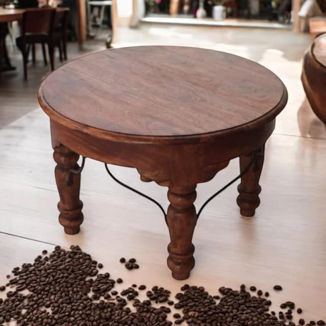 MSL 45CM WOODEN ROUND TABLE