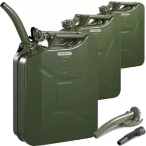 Jerry Can 3Pcs Set Metal 20L incl. Pourer