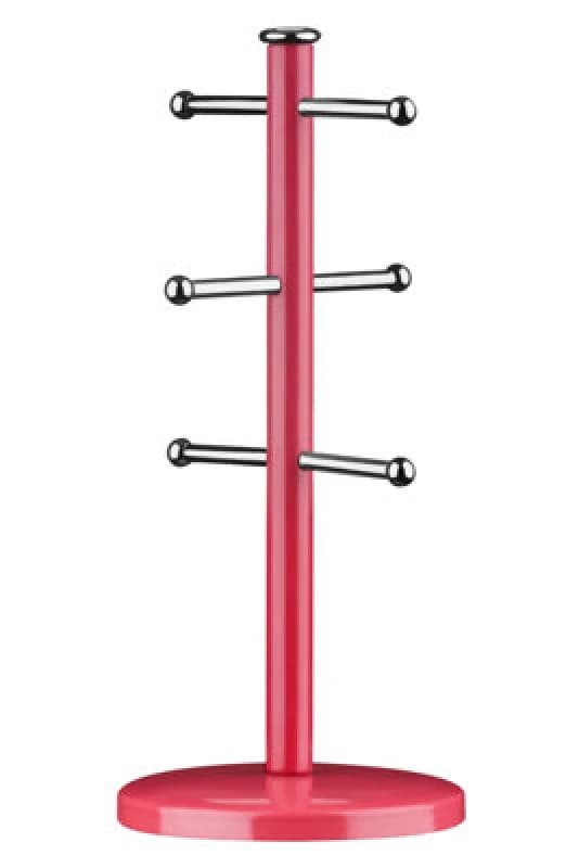 Interiors by Premier Hirano Hot Pink Metal Mug Tree Pink