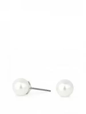 Jon Richard Jon Richard 8Mm Ball White Pearl Post Earring