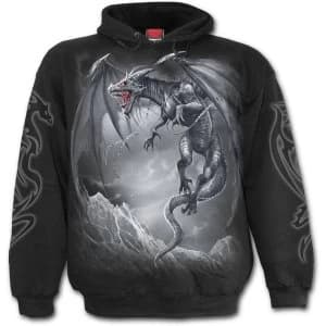 Dragons Cry Mens Medium Hoodie - Black