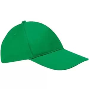 SOLS Unisex Sunny 5 Panel Baseball Cap (ONE) (Kelly Green)