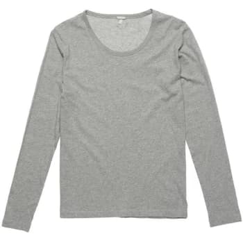 Superdry Long Sleeve Lounge T Shirt - Grey Marl 07Q