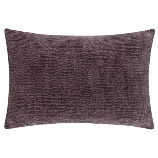 Yard Osaka Textured Chenille Cushion in Mauve Size: 40cm x 60cm Mauve Unisex 40cm x 60 cm