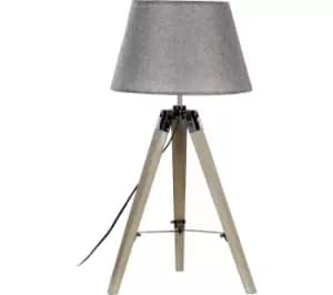 INTERIORS by Premier Harper Small Tripod Floor Lamp - Grey