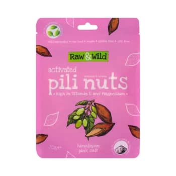 Raw & Wild Activated Pili Nuts - Pink Himalayan Salt - 70g x 6