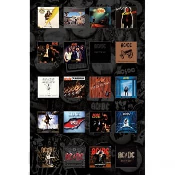 AC/DC - Albums Textile Poster