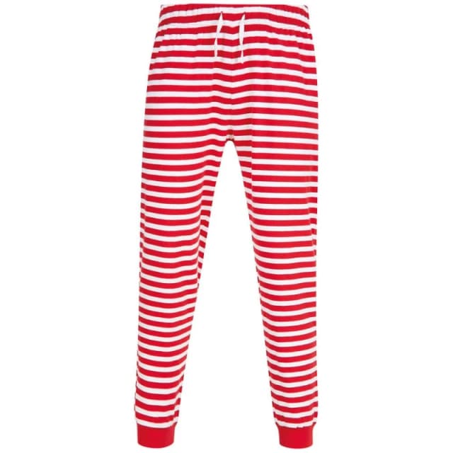 SF Mens Striped Lounge Pants in Red Size: XS Red Male XS