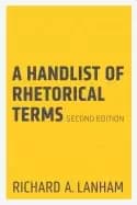 handlist of rhetorical terms