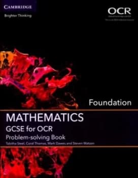 Mathematics Gcse for Ocr. Foundation Problem-Solving Book by Tabitha Steel Paperback