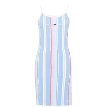 Tommy Jeans Stripe Strap Dress - C1T LIGHT BLU