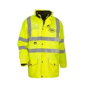 Yoko Hi Vis Multi-Function Breathable & Waterproof 7-In-1 Jacket (2XL) (Hi Vis Yellow)