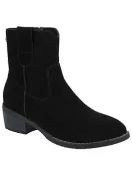 Hush Puppies Iva Western Boots - Black, Size 4, Women