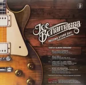 Record Store Day Exclusive Pressing by Joe Bonamassa Vinyl Album